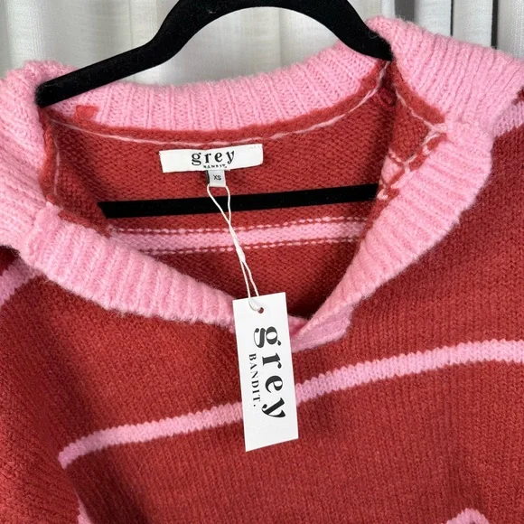 Grey Bandit Striped Knit Sweater - Picture 3 of 5